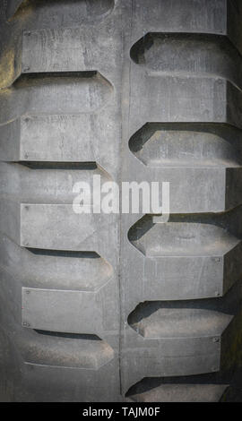 Rad Reifen Gummi Pattern/Reifen Große auf Militär-LKW Stockfoto