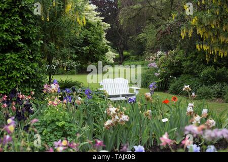 Schreiner von Iris Gärten in Salem, Oregon, USA. Stockfoto