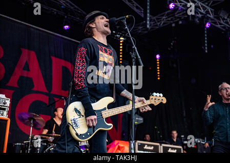 Leeds, Großbritannien. 25. Mai 2019. Schlechte Religeon am 2019 Slam Dunk Festival nördlich auf den Punk in Drublic Bühne 2019-05-25 durchführen Stockfoto