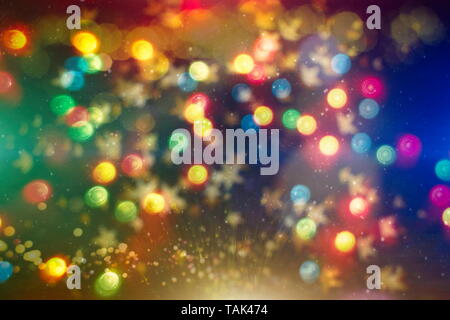 24:00 Uhr Verkehr. Motion blur Abstract Background, De konzentriert/blur Bild der Stadt bei Nacht. Unscharfe urban abstrakte Verkehr Hintergrund. Stockfoto