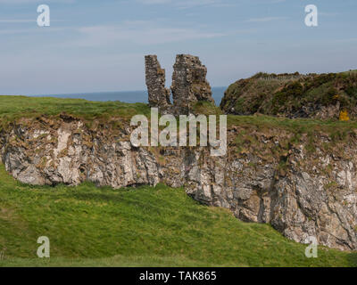 Reisen nach der Causeway Coast - dunseverick Castle - Reise Fotografie Stockfoto