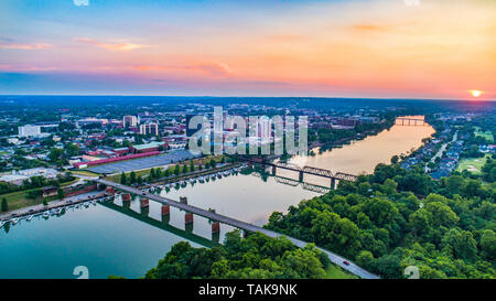 Downtown Augusta, Georgia, USA Skyline Stockfoto