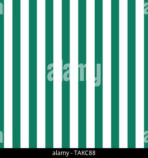 Muster grüne und weiße vertikale Streifen nahtloses Design für Tapeten, Stoff drucken und Papier umwickeln. Stock Vektor