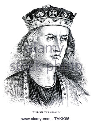 Wilhelm II., 1056 - 1100, König von England von 1087 bis 1100 Stockfoto