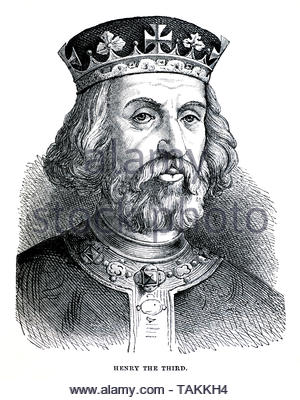 Heinrich III., 1207 - 1272, König von England, von 1216 bis zu seinem Tod Stockfoto