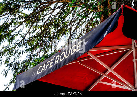 Café Rouge im französischen Stil Restaurant Gruppe gegründet von Roger Myers Stockfoto