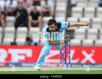 SOUTHAMPTON, England. 25. MAI 2019: Mark Holz von England während des England v Australia, ICC Cricket World Cup warm up übereinstimmen, an der Ageas Schüssel, Southampton, England. Stockfoto