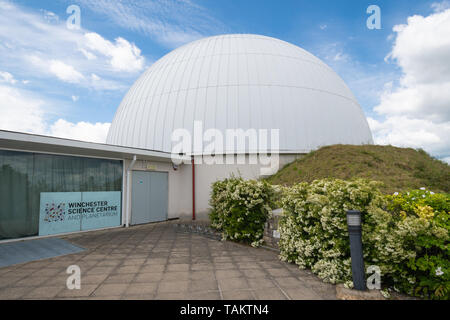 Winchester Science Center und Planetarium, Hampshire, Großbritannien Stockfoto