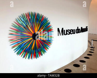Das Logo des Museums von Morgen. Stockfoto