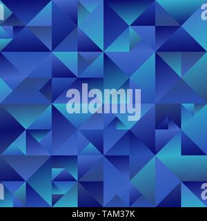 Abstrakte polygonalen Dynamische blauen Gradienten Dreieck Hintergrund design Stock Vektor