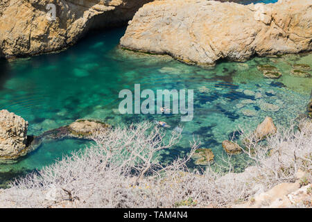 Schöner Strand Creek klares Wasser Foto Stockfoto