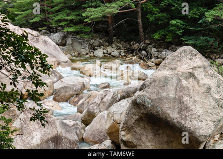 Mountain River, Mount Kumgang, touristische Region, special administrative region North Korea Stockfoto