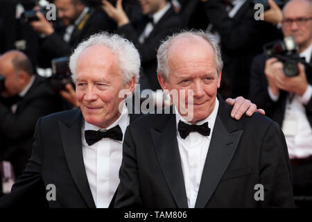 Luc Dardenne, Jean-Pierre Dardenne auf der Closing Ceremony und der Specials film Galavorstellung am 72. Filmfestspielen von Cannes Samstag, den 25. Mai 2019, Cannes, Frankreich. Foto: Doreen Kennedy Stockfoto