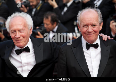 Luc Dardenne, Jean-Pierre Dardenne auf der Closing Ceremony und der Specials film Galavorstellung am 72. Filmfestspielen von Cannes Samstag, den 25. Mai 2019, Cannes, Frankreich. Foto: Doreen Kennedy Stockfoto