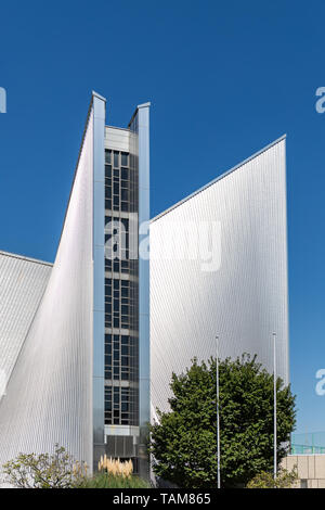 St. Mary's Cathedral, entworfen von Tange Kenzo (1964); Tokio, Japan Stockfoto