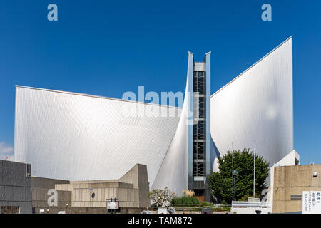 St. Mary's Cathedral, entworfen von Tange Kenzo (1964); Tokio, Japan Stockfoto