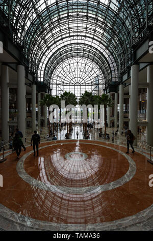 In Brookfield, Wintergarten, Atrium - New York City Stockfoto
