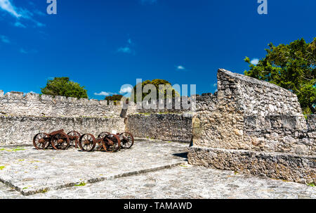 In der Festung San Felipe Bacalar - Quintana Roo, Mexiko Stockfoto