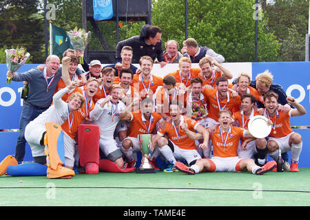 Bloemendaal, Niederlande. 26 Mai, 2019. Bloemendaal, während der Premier League hockey Playoffs finale Bloemendaal vs Kampong Credit: Pro Schüsse/Alamy leben Nachrichten Stockfoto