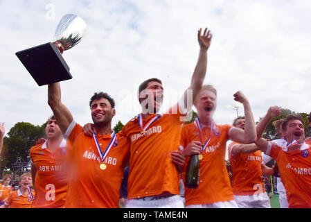 Bloemendaal, Niederlande. 26 Mai, 2019. Bloemendaal, während der Premier League hockey Playoffs finale Bloemendaal vs Kampong Credit: Pro Schüsse/Alamy leben Nachrichten Stockfoto