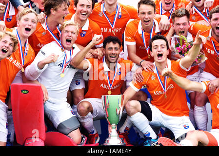 Bloemendaal, Niederlande. 26 Mai, 2019. Visser, während der Premier League hockey Playoffs finale Bloemendaal vs Kampong Credit: Pro Schüsse/Alamy leben Nachrichten Stockfoto