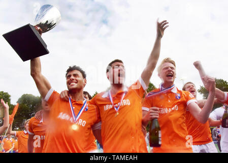 Bloemendaal, Niederlande. 26 Mai, 2019. Schuurman, während der Premier League hockey Playoffs finale Bloemendaal vs Kampong Credit: Pro Schüsse/Alamy leben Nachrichten Stockfoto