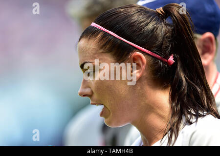 Harrison, New Jersey, USA. 26 Mai, 2019. Von uns Frauen Nationalmannschaft freuen ALEX MORGAN (13) bei Red Bull Arena in Harrison, New Jersey USA gesehen wird Niederlagen Mexiko 3 bis 0 Credit: Brooks Von Arx/ZUMA Draht/Alamy leben Nachrichten Stockfoto