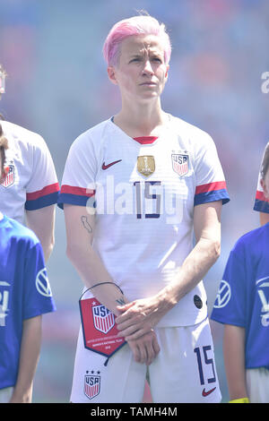 Harrison, New Jersey, USA. 26 Mai, 2019. Von uns Frauen National Mannschaft vorwärts Megan Rapinoe (15) bei Red Bull Arena in Harrison, New Jersey USA gesehen wird Niederlagen Mexiko 3 bis 0 Credit: Brooks Von Arx/ZUMA Draht/Alamy leben Nachrichten Stockfoto