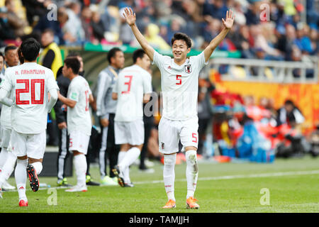 Gdynia, Polen. Credit: D. am 26 Mai, 2019. Yukinari Sugawara (JPN) Fußball: FIFA U-20 WM Polen 2019 match Mexiko 0-3 Japan in Gdynia Stadion in Gdynia, Polen. Credit: D. Nakashima/LBA/Alamy leben Nachrichten Stockfoto