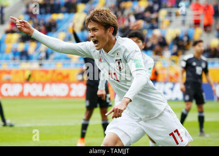 Gdynia, Polen. Credit: D. am 26 Mai, 2019. Kyosuke Tagawa (JPN) Fußball: FIFA U-20 WM Polen 2019 match Mexiko 0-3 Japan in Gdynia Stadion in Gdynia, Polen. Credit: D. Nakashima/LBA/Alamy leben Nachrichten Stockfoto