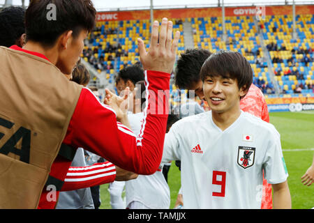 Gdynia, Polen. Credit: D. am 26 Mai, 2019. Koki Saito (JPN) Fußball: FIFA U-20 WM Polen 2019 match Mexiko 0-3 Japan in Gdynia Stadion in Gdynia, Polen. Credit: D. Nakashima/LBA/Alamy leben Nachrichten Stockfoto