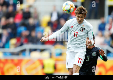 Gdynia, Polen. Credit: D. am 26 Mai, 2019. Kyosuke Tagawa (JPN) Fußball: FIFA U-20 WM Polen 2019 match Mexiko 0-3 Japan in Gdynia Stadion in Gdynia, Polen. Credit: D. Nakashima/LBA/Alamy leben Nachrichten Stockfoto