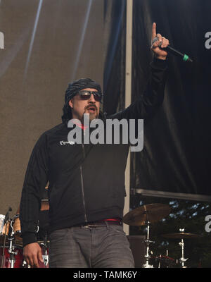 NAPA, Kalifornien - 25. Mai: B-Real von Cypress Hill führt während BottleRock Napa Valley 2019 bei Napa Valley Expo am 25. Mai 2019 in Napa, Kalifornien. Foto: imageSPACE/MediaPunch Stockfoto