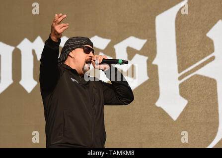 NAPA, Kalifornien - 25. Mai: B-Real von Cypress Hill führt während BottleRock Napa Valley 2019 bei Napa Valley Expo am 25. Mai 2019 in Napa, Kalifornien. Foto: imageSPACE/MediaPunch Stockfoto