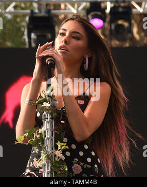 NAPA, Kalifornien - 25. Mai: Madison Bier führt während BottleRock Napa Valley 2019 bei Napa Valley Expo am 25. Mai 2019 in Napa, Kalifornien. Foto: imageSPACE/MediaPunch Stockfoto