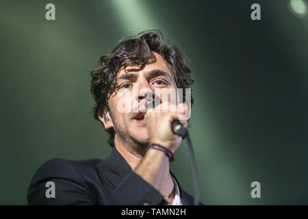 Dublin, Irland. 26 Mai, 2019. Englisch Solo Akustik Sänger Jack Savoretti gesehen auf der Bühne im Dubliner Olympia Theatre. Credit: SOPA Images Limited/Alamy leben Nachrichten Stockfoto