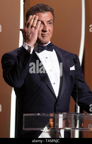 Sylvester Stallone bei der Preisverleihung während der 72Nd Cannes Film Festival im Palais des Festivals am 25. Mai 2019 in Cannes, Frankreich Stockfoto