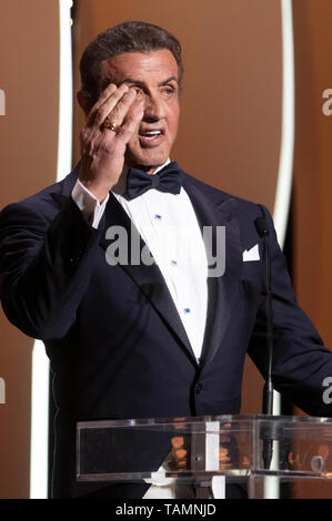 Sylvester Stallone bei der Preisverleihung während der 72Nd Cannes Film Festival im Palais des Festivals am 25. Mai 2019 in Cannes, Frankreich Stockfoto