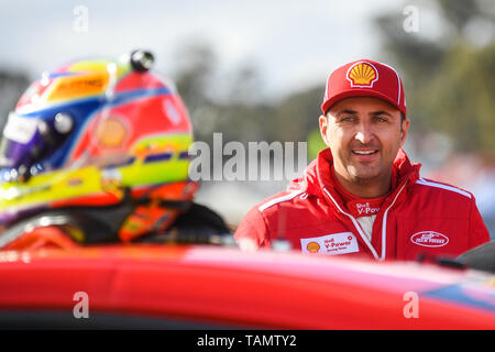 Winton, Victoria, Australien. 26 Mai, 2019. Die Jungfrau Australien Supercars Meisterschaft; Fabian Coulthard auf dem Gitter vor dem Winton SuperSprint Credit: Aktion plus Sport/Alamy Live Nachrichten gesehen Stockfoto