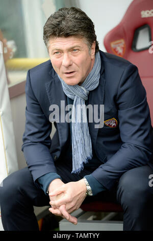 26. Mai 2019, Stadio Olimpico Grande Torino, Turin, Italien; Serie A Fußball, Torino gegen Lazio; Walter Mazzarri von Torino FC Stockfoto