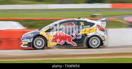 Silverstone, Northampton, Großbritannien. 26 Mai, 2019. 26. Mai 2019, Silverstone, Northampton, England, Speedmachine 2019 Festival; Oliver Eriksson (SWE) während der RX2 Halbfinale an der Welt RX Silverstone Credit: Aktion Plus Sport Bilder/Alamy leben Nachrichten Stockfoto