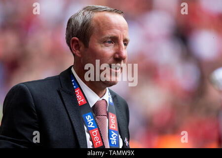 Wembley Stadion, London, UK. 26 Mai, 2019. EFL-Liga 1 Endspiel Finale, Sunderland gegen Charlton; Charlton Manager Lee Bowyer Credit: Aktion plus Sport/Alamy leben Nachrichten Stockfoto