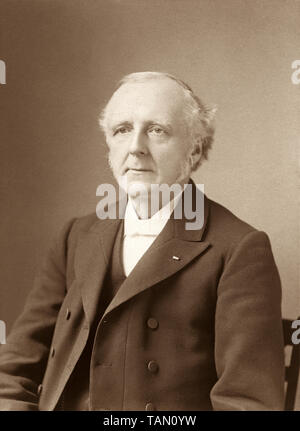 Porträt der britischen Baptistenpastor F.B. (Friedrich Brotherton) Meyer von F. Gutekunst von Philadelphia, PA, 1900. Stockfoto