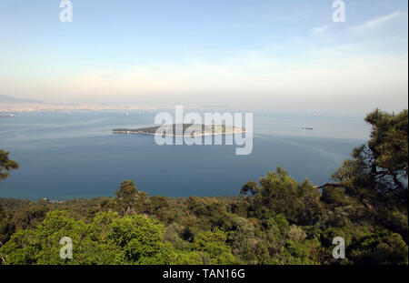 Sedef Insel von Prince Insel Büyükada in Marmara Meer, Istanbul, Türkei. Stockfoto