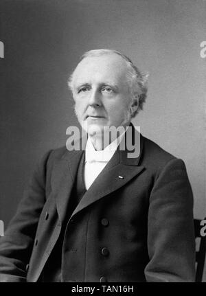 Porträt der britischen Baptistenpastor F.B. (Friedrich Brotherton) Meyer von F. Gutekunst von Philadelphia, PA, 1900. Stockfoto