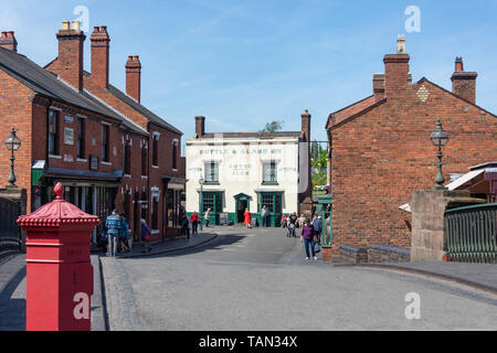 Canal Street Bridge, Canal Street, Black Country Living Museum, Dudley, West Midlands, England, Großbritannien Stockfoto