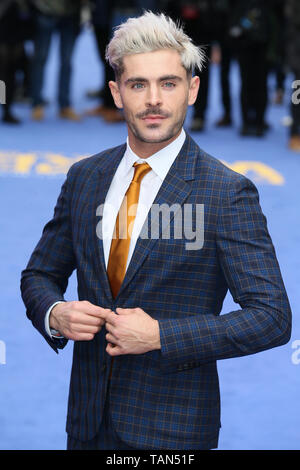 Die Europäische Premiere von "äußerst Böse, erschreckend Bösen und Gemeinen' im Curzon Mayfair - Ankunft mit: Zac Efron Wo: London, Vereinigtes Königreich, wenn: 24 Apr 2019 Credit: Mario Mitsis/WENN.com Stockfoto