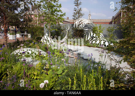 Der Manchester Garten, Raum zum Wachsen Garten an der RHS Chelsea Flower Show 2019 Stockfoto