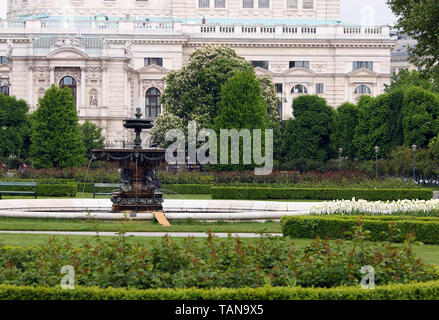 Brunnen in der Volksgarten Wien Österreich Stockfoto