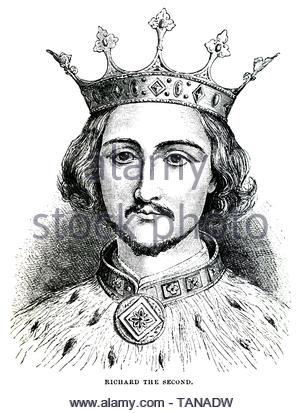 Richard II., 1367 - 1400, König von England von 1377, bis er im Jahr 1399 abgesetzt wurde Stockfoto